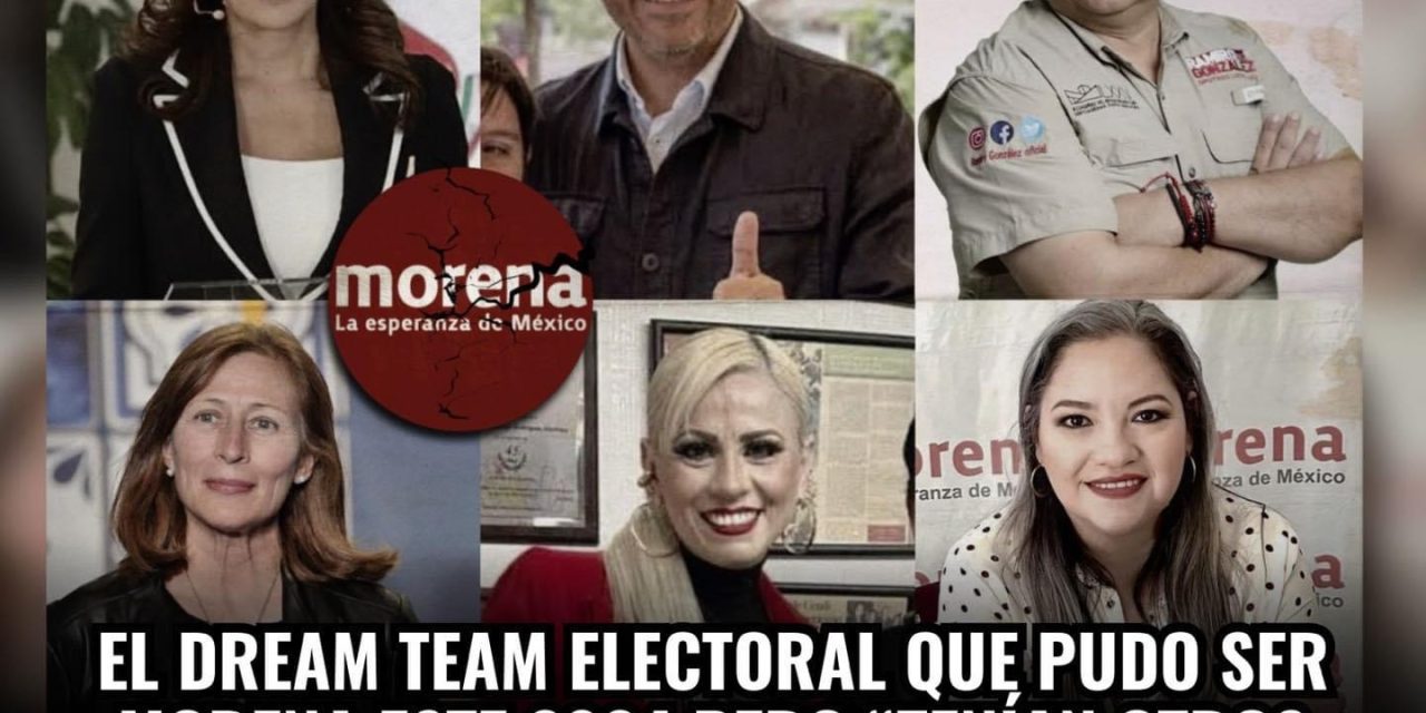 MORENA NUEVO LEÓN PODÍA COLOCAR UN “DREAM TEAM” EN CANDIDATURAS AL SENADO CON CLARA LUZ FLORES Y ALCALDÍAS CON TOMÁS MONTOYA, RAMIRO GONZÁLEZ, TATIANA CLOUTHIER, CLAUDIA GARZA Y BRENDA MENA, PERO, ELIGIERON A LOS MÁS DÉBILES COMO SI DESEARAN PERDER ¿O ESE ES EL FIN?