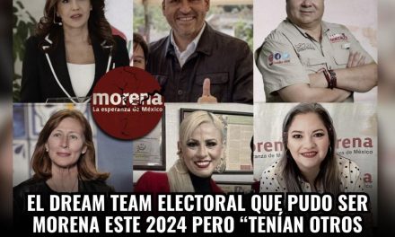 MORENA NUEVO LEÓN PODÍA COLOCAR UN “DREAM TEAM” EN CANDIDATURAS AL SENADO CON CLARA LUZ FLORES Y ALCALDÍAS CON TOMÁS MONTOYA, RAMIRO GONZÁLEZ, TATIANA CLOUTHIER, CLAUDIA GARZA Y BRENDA MENA, PERO, ELIGIERON A LOS MÁS DÉBILES COMO SI DESEARAN PERDER ¿O ESE ES EL FIN?