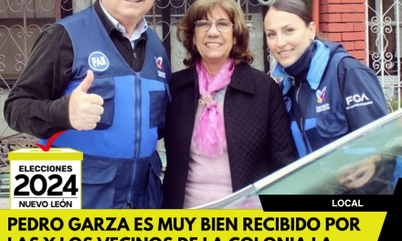 PEDRO GARZA ES MUY BIEN RECIBIDO POR LAS Y LOS VECINOS DE LA COLONIA LA PASTORA