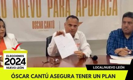 ÓSCAR CANTÚ ASEGURA TENER UN PLAN PARA GARANTIZAR LA SEGURIDAD A LOS CIUDADANOS DE APODACA