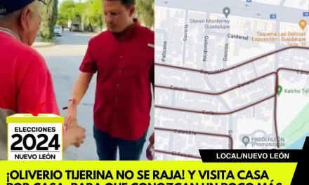 ¡OLIVERIO TIJERINA NO SE RAJA! Y VISITA CASA POR CASA, PARA QUE CONOZCAN UN POCO MÁS DE ÉL Y SUS PROPUESTAS