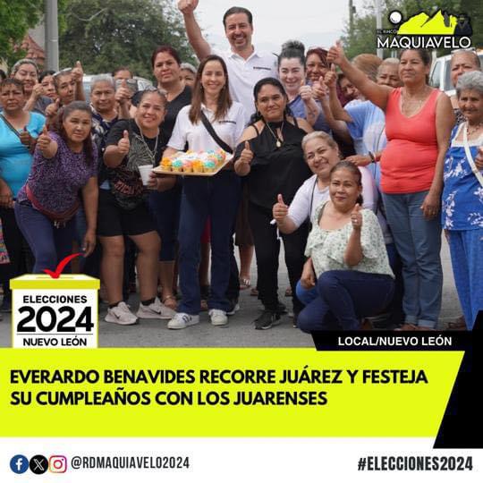 EVERARDO BENAVIDES RECORRE JUÁREZ Y FESTEJA SU CUMPLEAÑOS CON LOS JUARENSES