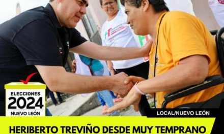 HERIBERTO TREVIÑO DESDE MUY TEMPRANO RECORRE LA COLONIA LOS VALLES