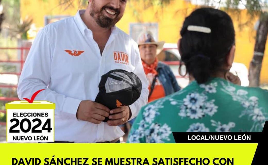 DAVID SÁNCHEZ SE MUESTRA SATISFECHO CON LA RESPUESTA DE LA GENTE EN GENERAL TERÁN