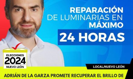 ADRIÁN DE LA GARZA PROMETE RECUPERAR EL BRILLO DE MONTERREY, ILUMINANDO LAS CALLES