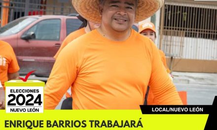 ENRIQUE BARRIOS TRABAJARÁ ARDUAMENTE PARA CAMBIAR EL ENTORNO DEL DISTRITO 1