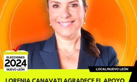 LORENIA CANAVATI AGRADECE EL APOYO RECIBIDO DE LA CIUDADANÍA