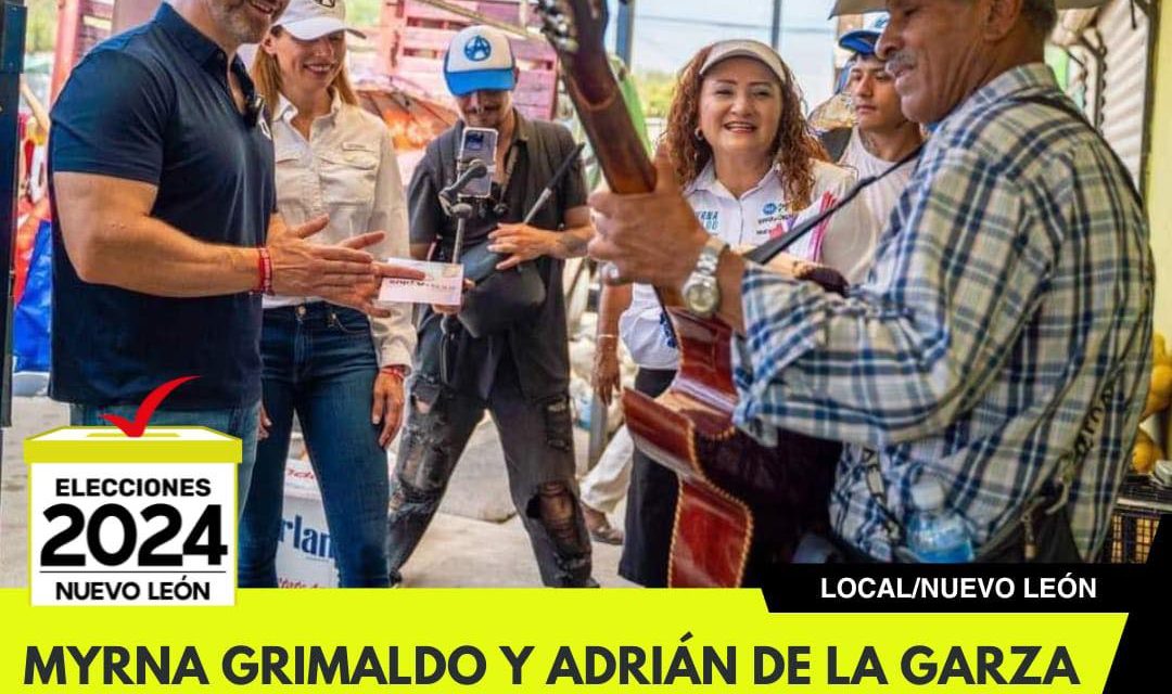 MYRNA GRIMALDO Y ADRIÁN DE LA GARZA TRABAJANDO UNIDOS POR MONTERREY