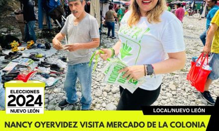 NANCY OYERVIDEZ VISITA MERCADO DE LA COLONIA ESTANZUELA