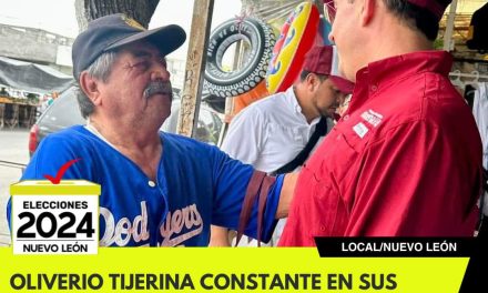 OLIVERIO TIJERINA CONSTANTE EN SUS RECORRIDOS PARA LOGRAR LA DIPUTACIÓN