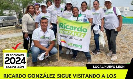 RICARDO GONZÁLEZ SIGUE VISITANDO A LOS VECINOS DEL DISTRITO 20 DE GARCÍA