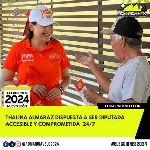 THALINA ALMARAZ DISPUESTA A SER DIPUTADA ACCESIBLE Y COMPROMETIDA  24/7