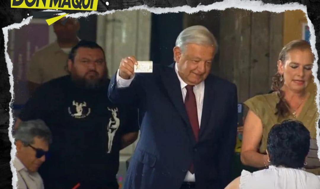 LÓPEZ OBRADOR EMITE SU ÚLTIMO VOTO COMO PRESIDENTE DE MÉXICO EN TURNO