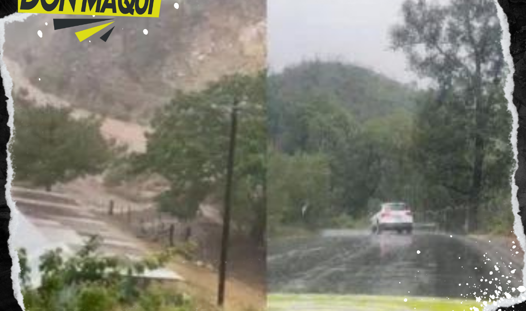 TORMENTA AZOTA LA SIERRA DE SANTIAGO Y CIERRAN ACCESOS