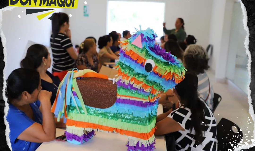 EN SABINAS HIDALGO INICIO EL CURSO GRATUITO DE ELABORACIÓN DE PIÑATAS EN EL CENTRO PARA EL DESARROLLO DE LAS MUJERES