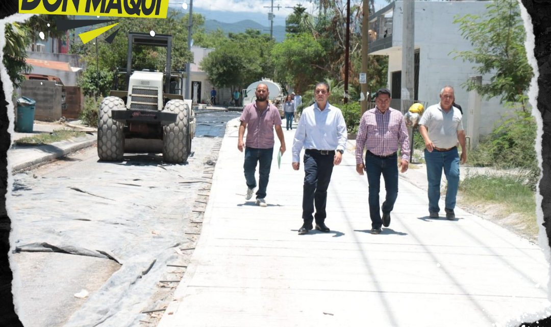 PACO TREVIÑO SUPERVISA OBRAS DE RECONSTRUCCIÓN EN EL FRACCIONAMIENTO LOS COMETAS