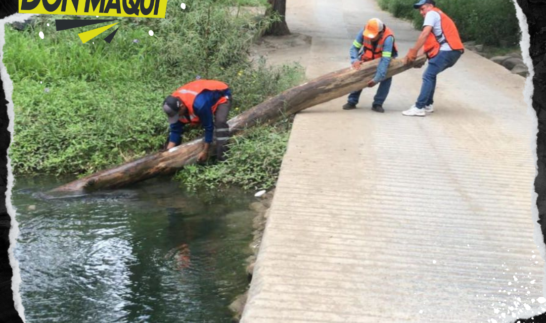 CONTINÚAN LABORES DE LIMPIEZA EN ALLENDE PARA PREVENIR INUNDACIONES