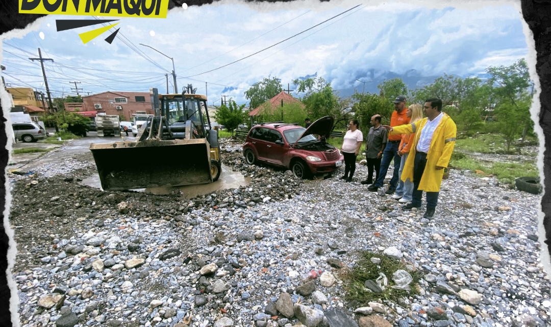 GOBIERNO DE SANTA CATARINA INICIA DESAZOLVE Y RECONSTRUCCIÓN TRAS TORMENTA TROPICAL