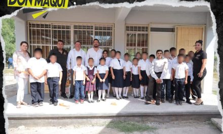 DAVID SÁNCHEZ ENTREGA AULA EQUIPADA A ALUMNOS DE LA ESCUELA PRIMARIA EMILIANO ZAPATA EN GENERAL TERÁN