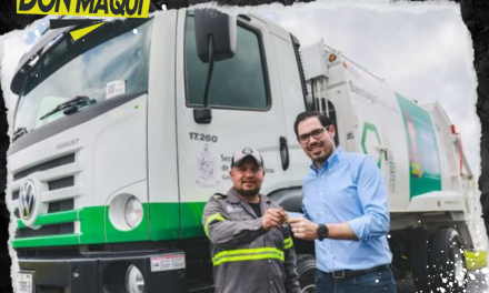 DAVID DE LA PEÑA ENTREGA NUEVOS CAMIONES RECOLECTORES DE BASURA EN SANTIAGO