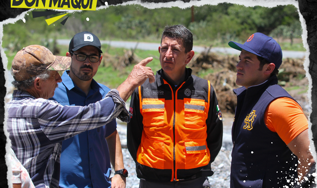 GOBERNADOR SAMUEL GARCÍA SUPERVISA RECONSTRUCCIÓN TRAS TORMENTA TROPICAL “ALBERTO”