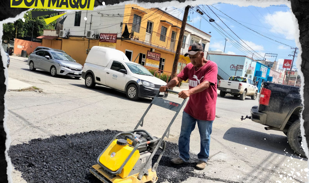 MUNICIPIO DE ALLENDE CONTINÚA CON TRABAJOS DE BACHEO