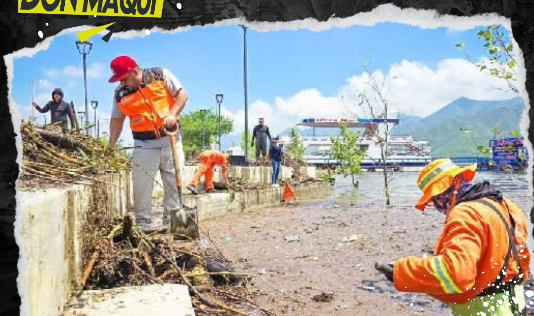 ELEMENTOS DE LIMPIALEÓN REALIZAN LABORES DE LIMPIEZA Y DESAZOLVE EN DIFERENTES ZONAS