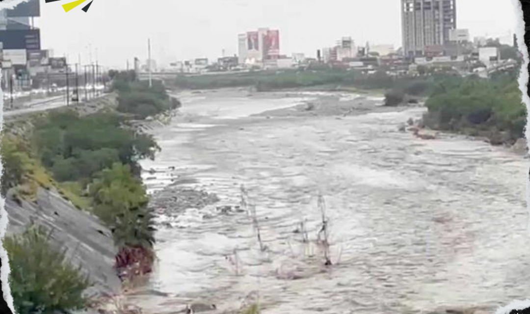 INCREMENTO DEL CAUDAL DEL RÍO SANTA CATARINA PREOCUPA A MONTERREY