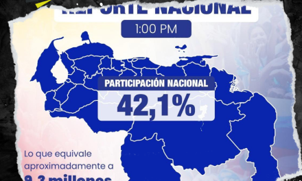 MÁS DE 9 MILLONES DE VOTOS EMITIDOS EN VENEZUELA A PESAR DE LOS OBSTÁCULOS