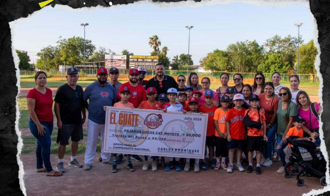 CARLOS RODRÍGUEZ ANUNCIA APOYO AL EQUIPO DE BÉISBOL PÁJAROS LOCOS CADEREYTA