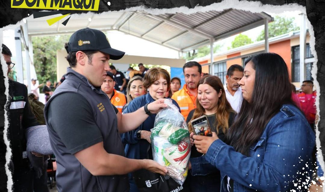 SAMUEL GARCÍA ENTREGA APOYOS TRAS TORMENTA ‘ALBERTO’