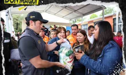 SAMUEL GARCÍA ENTREGA APOYOS TRAS TORMENTA ‘ALBERTO’