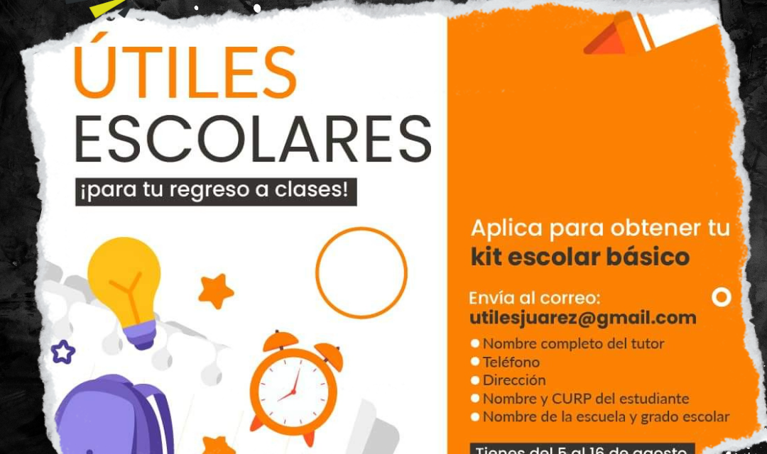 FÉLIX ARRATIA APOYARÁ LA ECONOMÍA LOCAL CON ENTREGA DE ÚTILES ESCOLARES