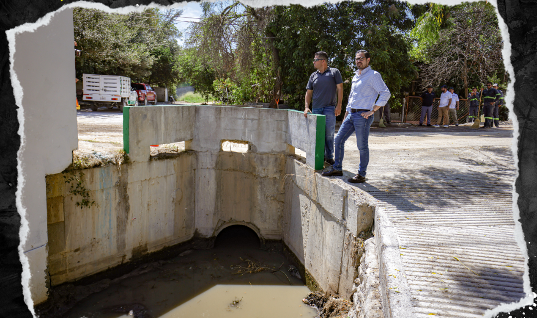 DAVID DE LA PEÑA SUPERVISA OPERATIVO DE DESAZOLVE ANTE PRONÓSTICO DE LLUVIAS