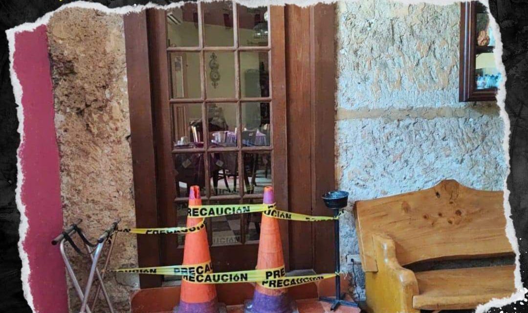 COLAPSO DE VIGA EN RESTAURANTE “LA CASA DE LA ABUELA” DEJA DOS LESIONADAS Y CLAUSURA PARCIAL DEL ÁREA AFECTADA