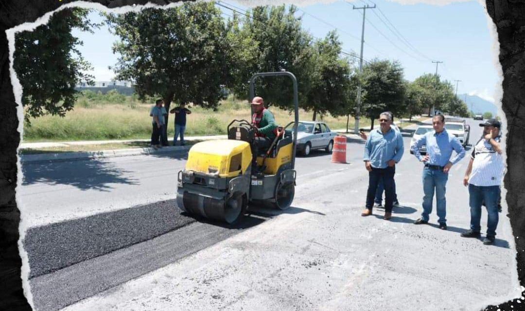 PACO TREVIÑO SUPERVISA AVANCES DEL PROGRAMA PERMANENTE DE BACHEO