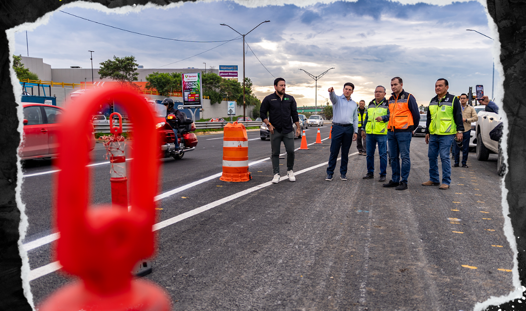 SAMUEL GARCÍA REABRE CARRIL CENTRAL EN AVENIDA MIGUEL DE LA MADRID