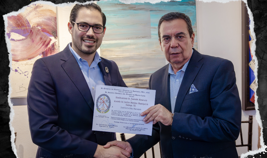 DAVID DE LA PEÑA, PRIMER ASOCIADO HONORARIO DEL CONSEJO DE HISTORIA Y CULTURA DE SANTIAGO