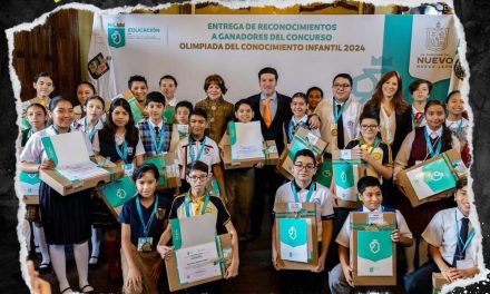 GOBIERNO DE NUEVO LEÓN PREMIA A LOS GANADORES DE LA OLIMPIADA DEL CONOCIMIENTO INFANTIL 2024