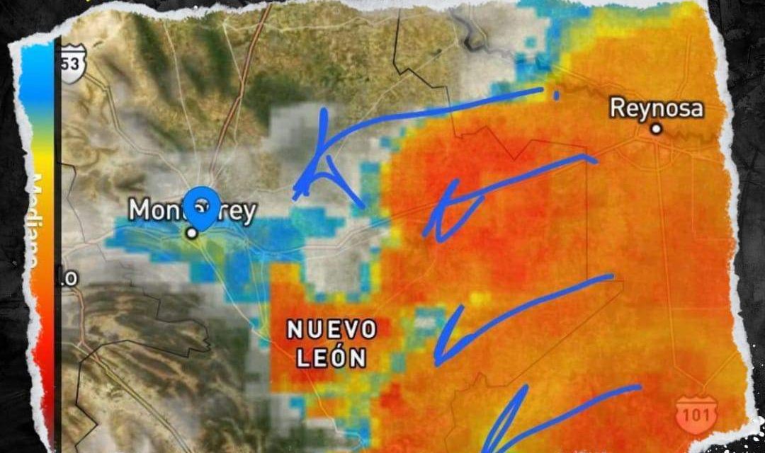 SE PRONOSTICAN LLUVIAS INTENSAS EN MONTERREY Y OTROS ESTADOS DEL NORTE DEL PAÍS