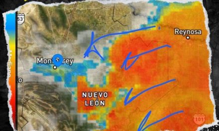 SE PRONOSTICAN LLUVIAS INTENSAS EN MONTERREY Y OTROS ESTADOS DEL NORTE DEL PAÍS