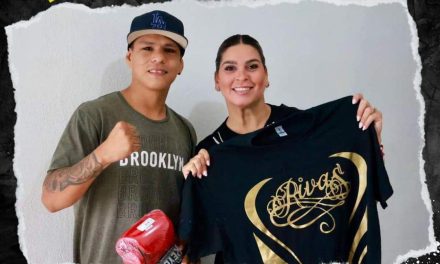 ANITA GONZÁLEZ APOYA AL BOXEADOR “ZURDO” RIVAS EN SU PRÓXIMA PELEA