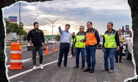 LIBERAN CARRIL CENTRAL DE AVENIDA MIGUEL DE LA MADRID TRAS OBRAS EN PUENTE BONIFACIO SALINAS