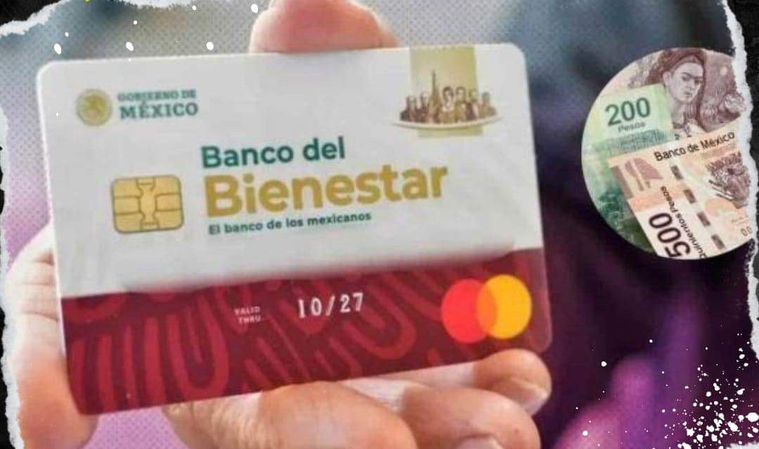 FILAS DE ADULTOS MAYORES PARA COBRAR PENSIÓN EN BANCO BIENESTAR