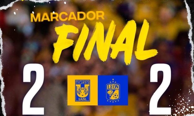 SALVA TIGRES EL EMPATE ANTE EL LEÓN CON GOL DE BRUTETTA EN ÚLTIMO MINUTO 