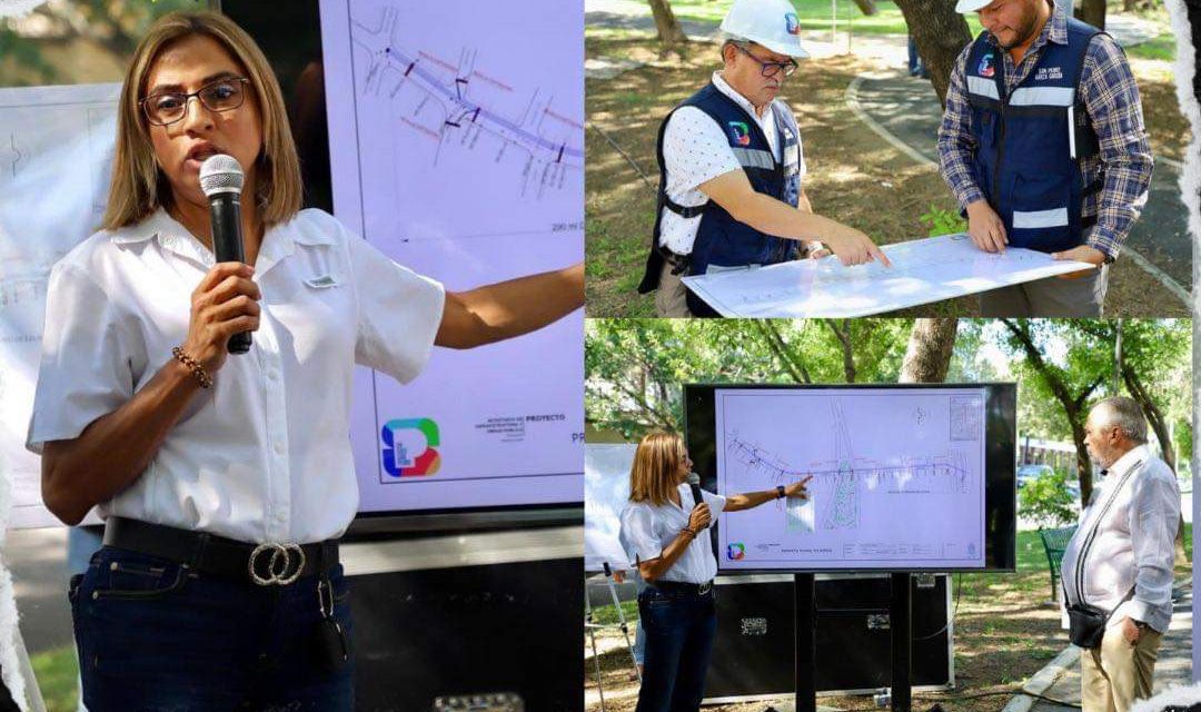 ANUNCIA ÁNGELES GALVÁN, DRENAJE PLUVIAL EN FUENTES DEL VALLE, LA SECRETARIA DE OBRAS PÚBLICAS DE MAURICIO FERNÁNDEZ, SEÑALÓ QUE CONSTRUIRÁN 580 METROS LINEALES QUE DESEMBOCARÁN EN EL RÍO SANTA CATARINA