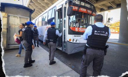 IMPLEMENTAN OPERATIVO DE SEGURIDAD EN EL TRANSPORTE PÚBLICO DE MONTERREY