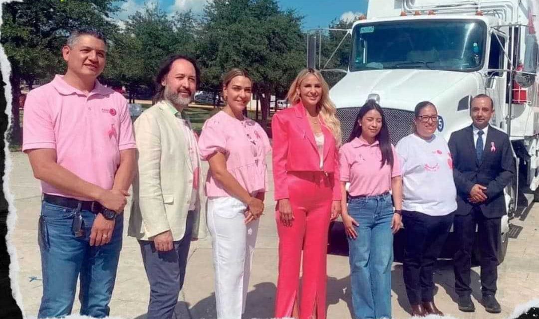 CAMIÓN ROSA DE RECOLECCIÓN DE BASURA PROMUEVE CONCIENTIZACIÓN SOBRE EL CÁNCER DE MAMA EN SANTA CATARINA