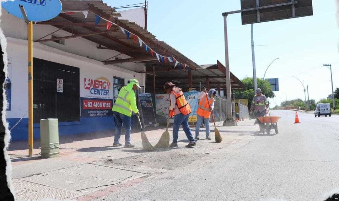 DANIEL OMAR GONZÁLEZ CONTINÚA CON LA LIMPIEZA EN EL MUNICIPIO DE SABINAS HIDALGO 