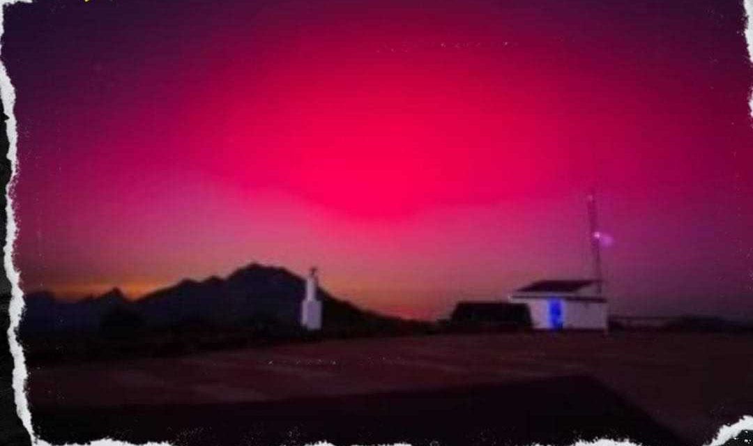 AURORA BOREAL ES CAPTADA EN ITURBIDE, NUEVO LEÓN POR OBSERVATORIO DE LA UANL